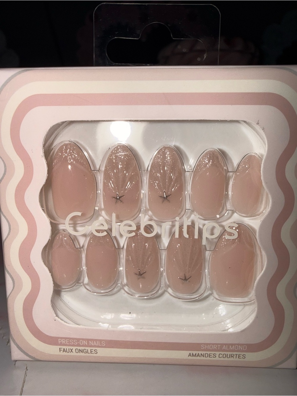 Celebrityps “Princess By the Sea” Short Almond Press-On Nails in Nude Pink